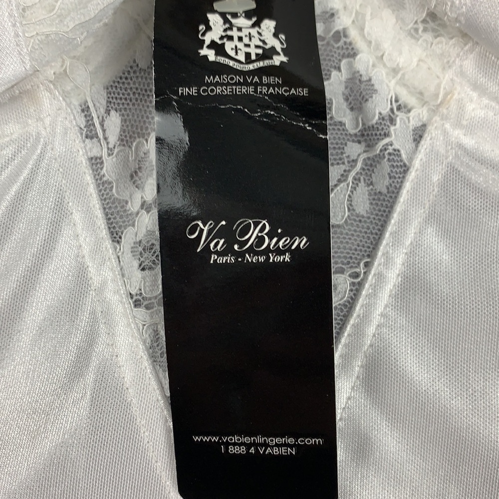 Va Bien white plunge bustier size 36D - Picture 4 of 7